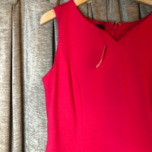 NWT Talbots Pink Small V Neck Sleeveless Sheath Dress Size 10 - Picture 6 of 16